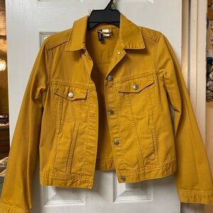 H&M Mustard Yellow Kids Jean Jacket